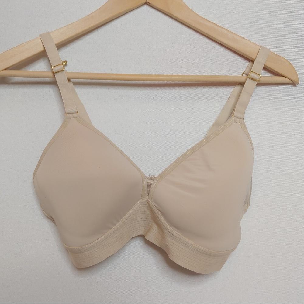Lively Spacer Bra Wireless Cream Light Tan Longline Full Cup Coverage‎ 36C